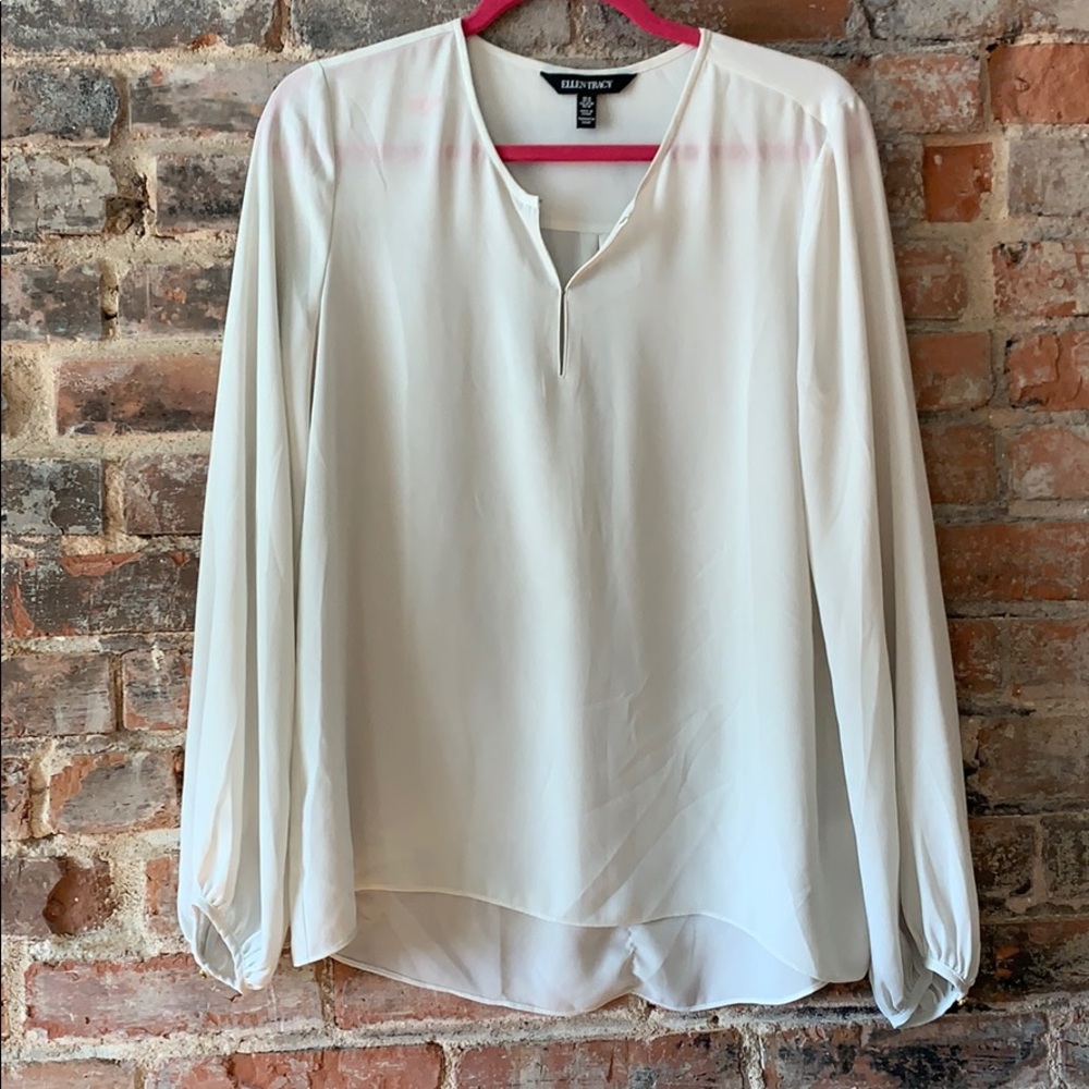 Cream Sheer Blouse